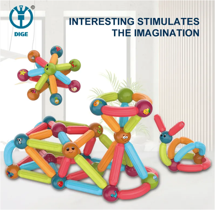 MAGNETIC STICKS BUILDING BLOCKS (102)PCS