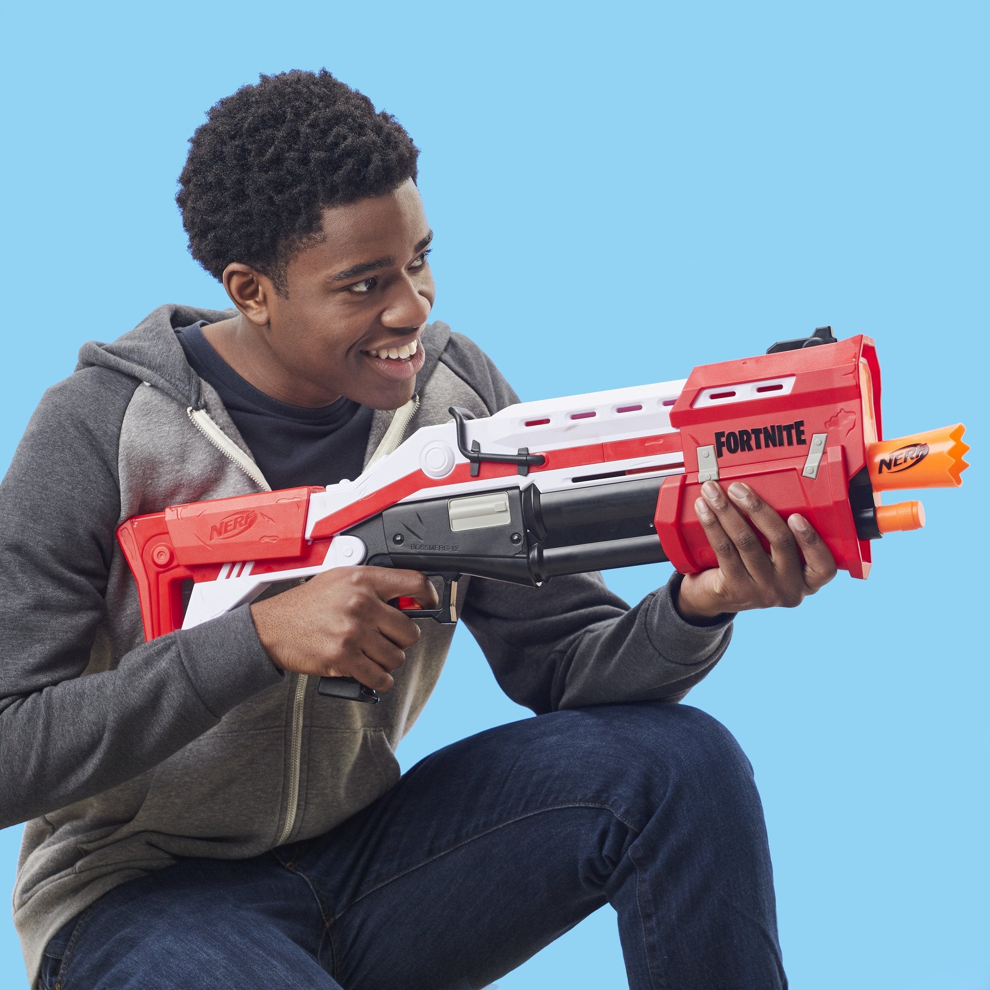 Nerf Fortnite TS Nerf Pump Action Dart Blaster with 8 Nerf Mega – One Shop - The Toy Store