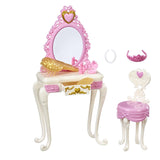 Disney Princess Royal Vanity Playset for Dolls Chair and 6 Accessories