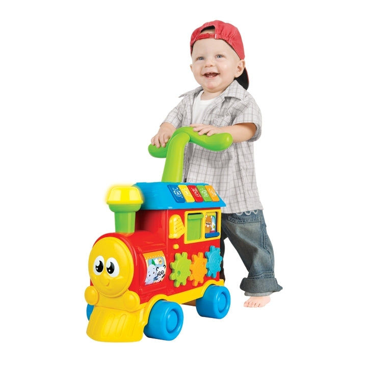 Winfun walker ride on learning train cheap