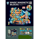 Glowing Slide For Balls Magnetic Blocks 252 Elements