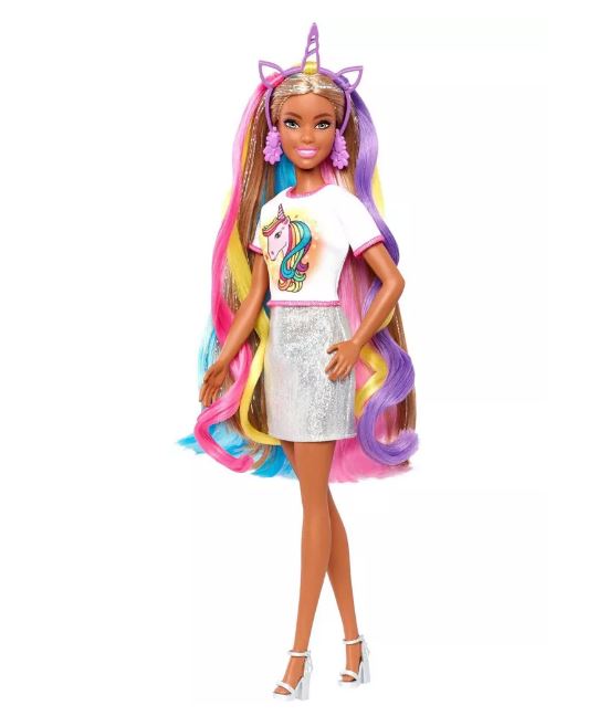 Barbie Fantasy Hair Doll - Mermaid and Unicorn Looks Secondary image