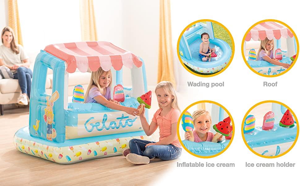 Intex Ice Cream Stand Play House And Pool 50"40"x39"