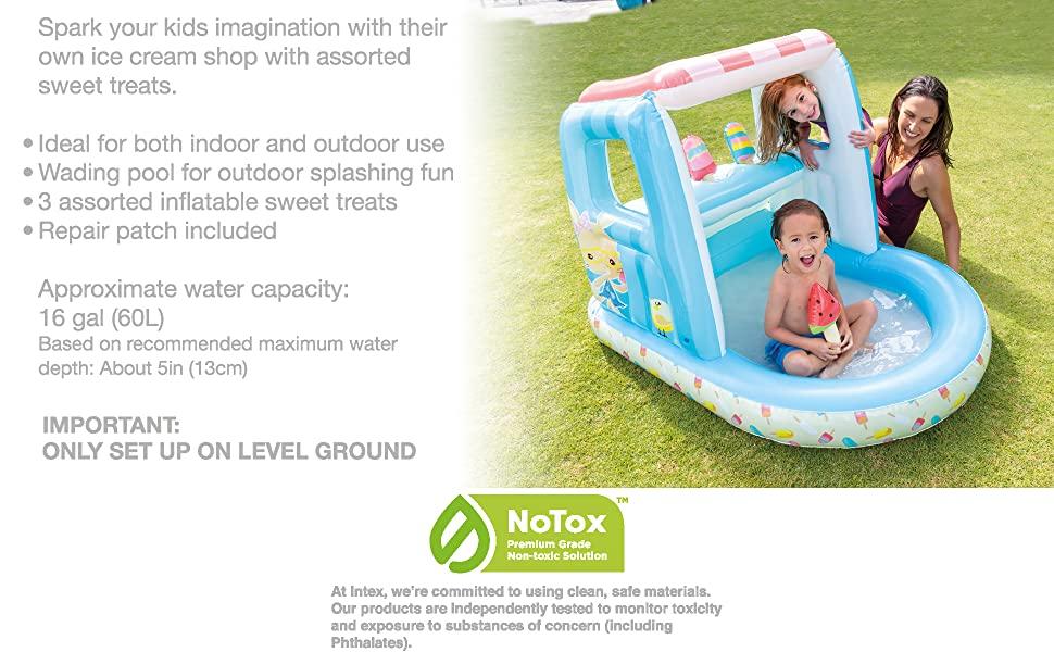 Intex Ice Cream Stand Play House And Pool 50"40"x39"