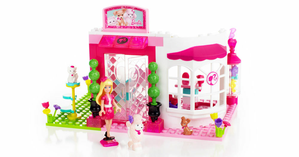 BARBIE Mega Bloks Pet Shop 98 Piece Building Block-80224
