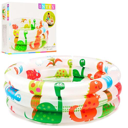Intex Dinosaur 3 Ring Baby Pool ( 24" D x 8.5" H ) - One Shop Online Toys in Pakistan