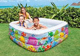 INTEX Swim Center Clear View Aquarium Pool ( 62.5" L x 62.5" W X 19.5" H ) - One Shop Online Toys in Pakistan