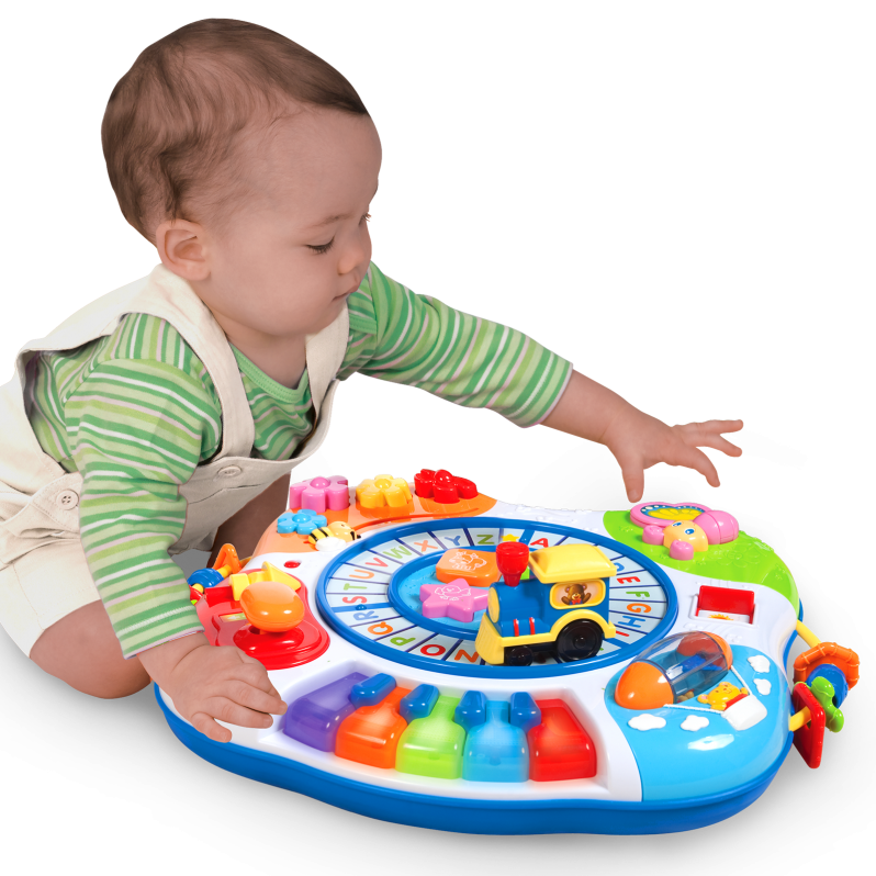 WIN FUN Letter Train & Piano Activity Table - One Shop The Toy Store