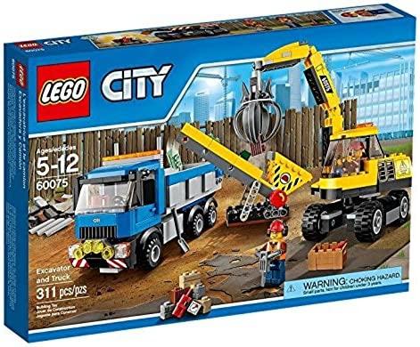 LEGO City Demolition Excavator and Truck-60075