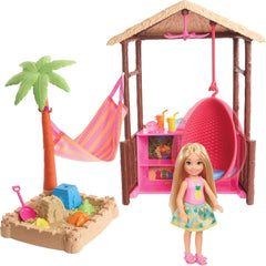 Barbie Chelsea Doll and Tiki Hut Playset - One Shop The Toy Store