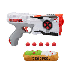 Deadpool Nerf Rival Blaster -- Kronos XVIII-500 with Deadpool X-Force Deco, Foam Chimichanga, 5 Nerf Rival Rounds - One Shop Online Toys in Pakistan