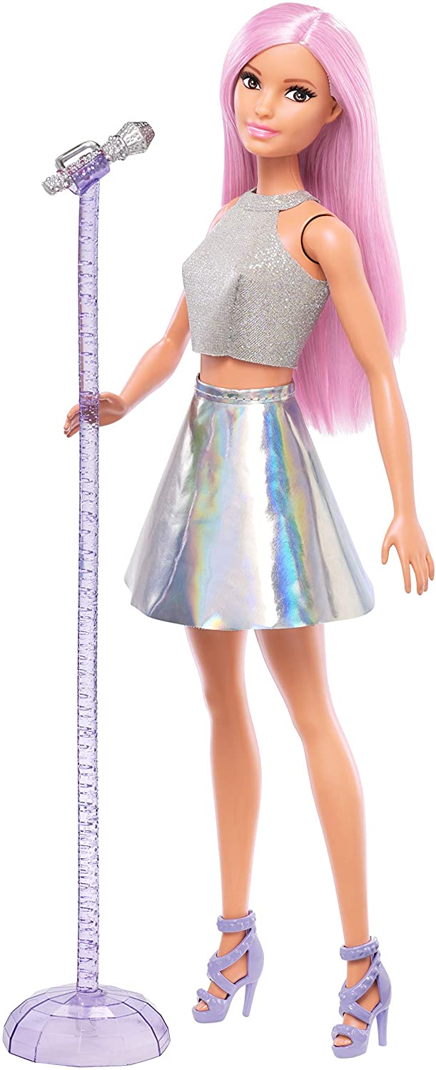 Barbie Pop Star Doll with Microphone, Multicolour Secondary image
