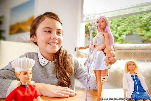 Barbie Pop Star Doll with Microphone, Multicolour