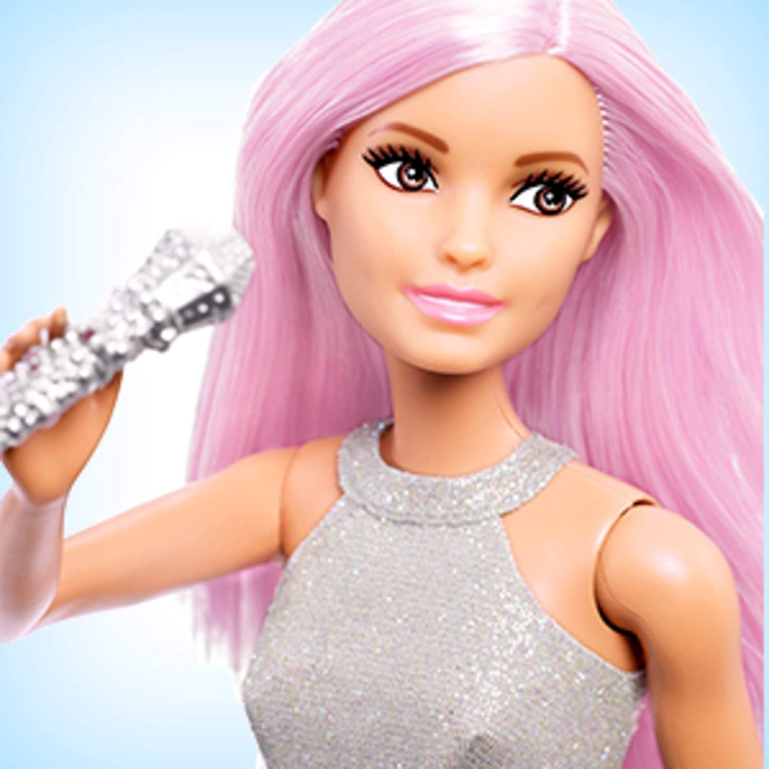 Barbie Pop Star Doll with Microphone, Multicolour
