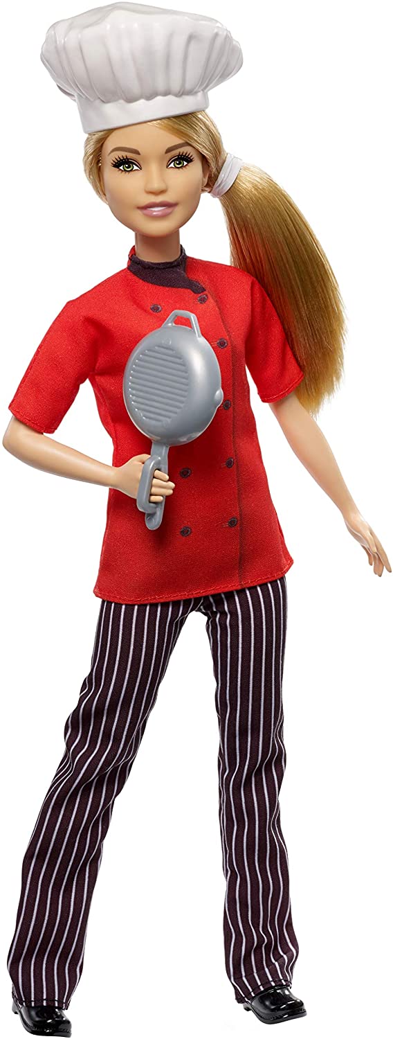 Barbie  Chef Doll with Frying Pan - One Shop The Toy Store
