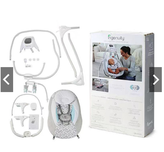 Ingenuity Simple Comfort Cradling Swing Model 11306 Newborn 0-9m Baby Bebe Vibrating Chair Electric Recliner