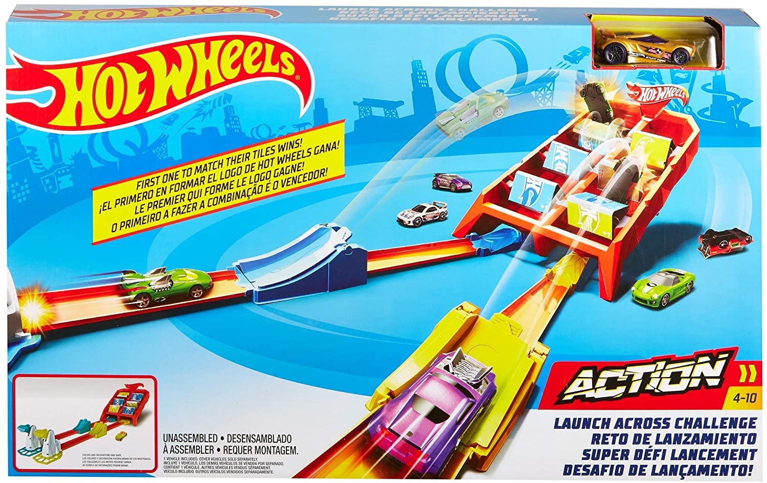Hot Wheels Crash & Score Flip Out Set, Multicolor (1 piece) - One Shop Online Toys in Pakistan