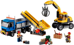 LEGO City Demolition Excavator and Truck-60075
