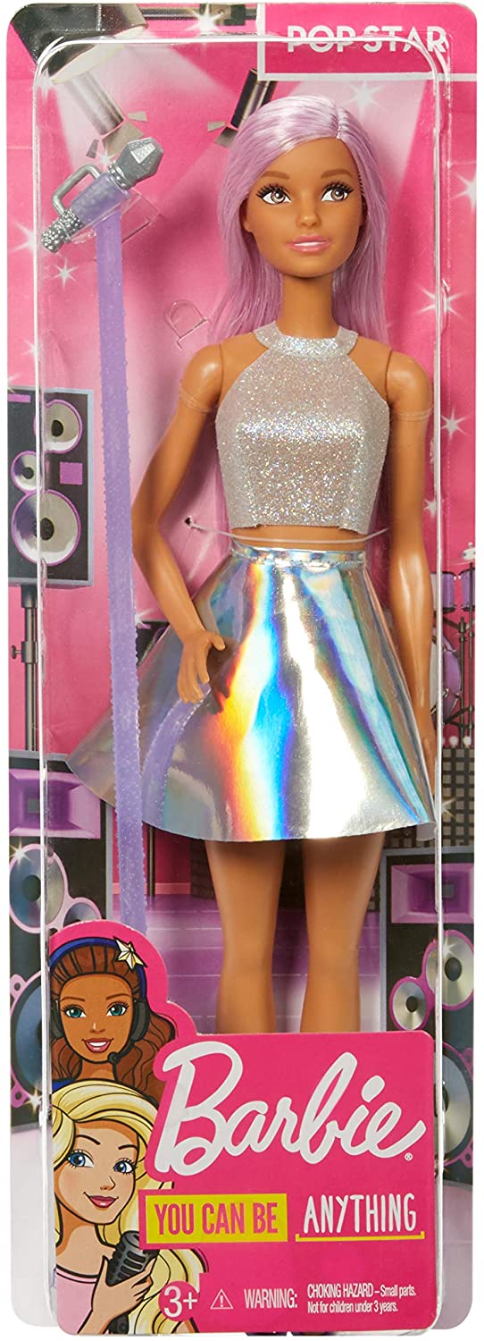 Barbie Pop Star Doll with Microphone, Multicolour Main image
