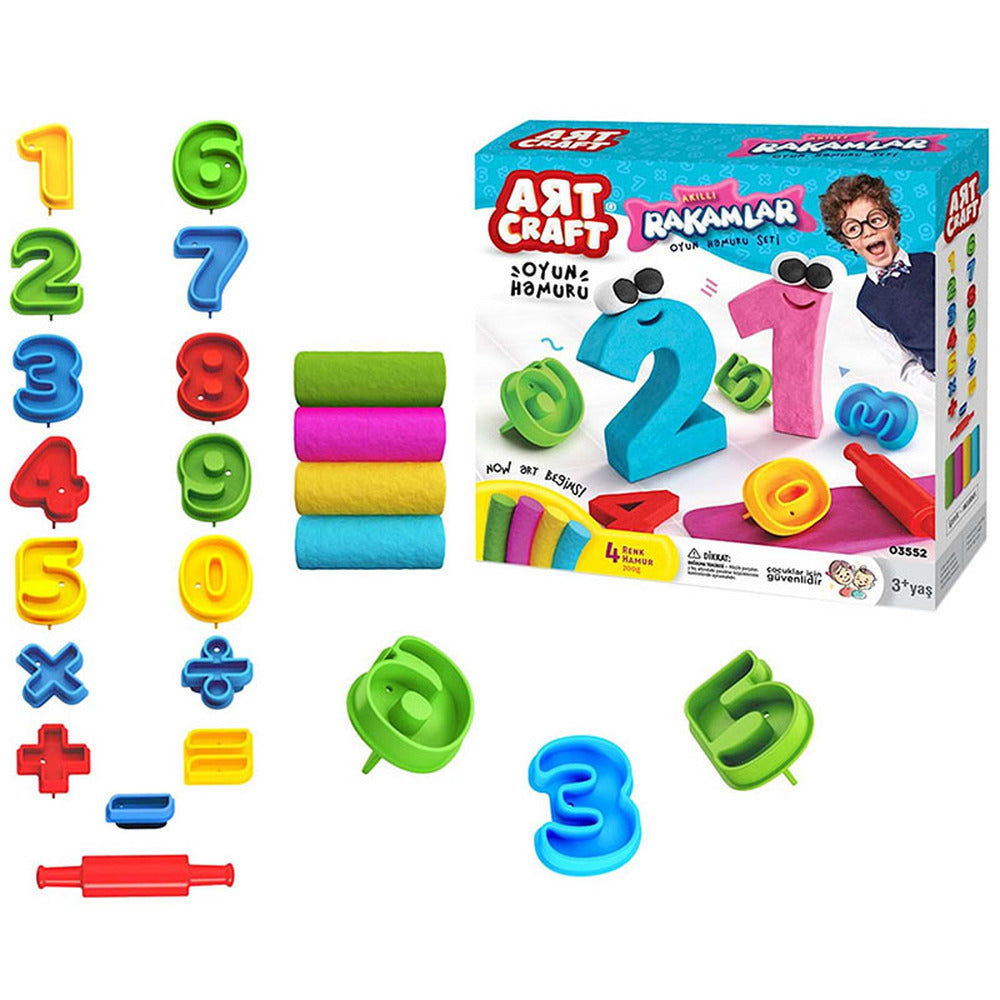 Art Craft Smart Numbers Play Dough Set