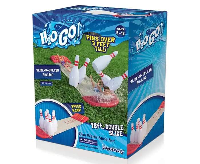 BESTWAY H2OGO! SLIDE N SPLASH BOWLING WATER SLIDE