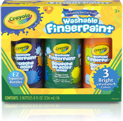Crayola Washable Finger Paint, Multi-Colour