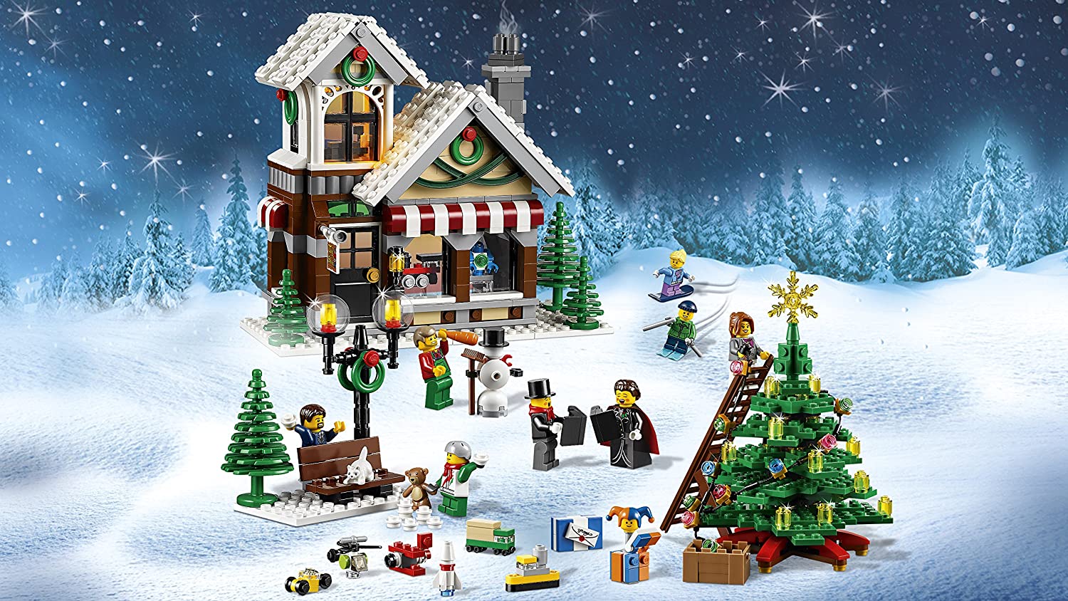 Pretty LEGO Creator Winter Toy Shop 