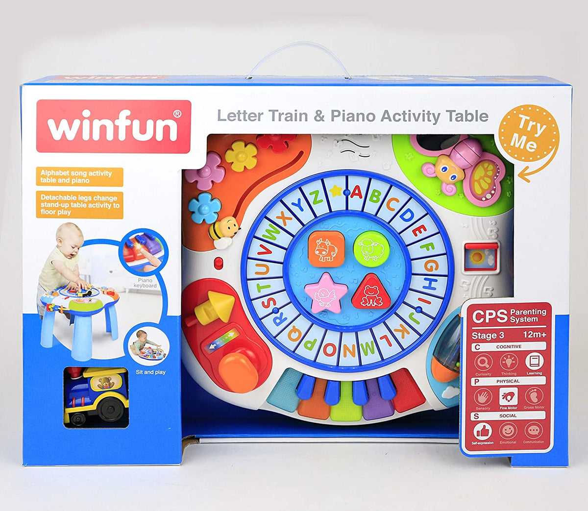 WINFUN Letter Train & Piano Activity Table