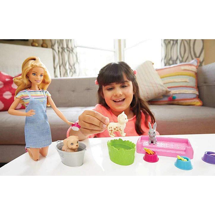 Barbie®Play ‘n' Wash Pets™ Doll and Playset