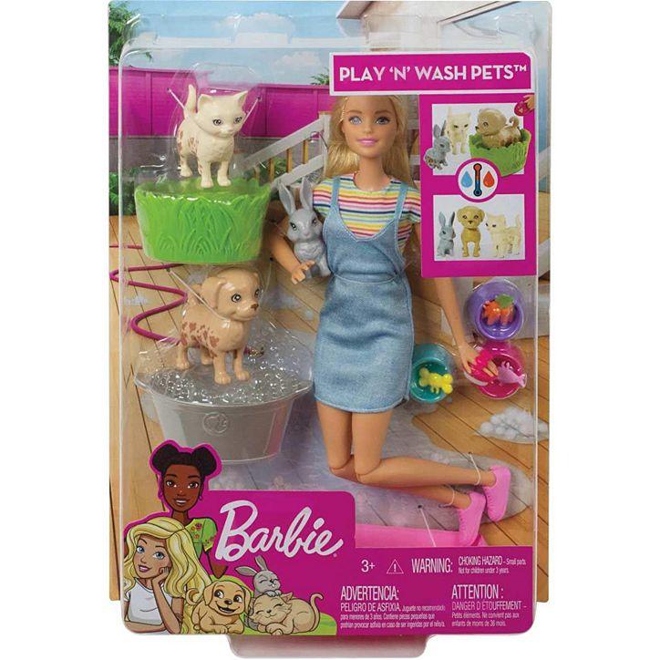 Barbie®Play ‘n' Wash Pets™ Doll and Playset Main image