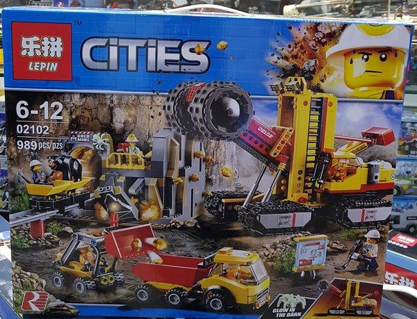 LEPIN Mining Experts Site Block Set (989Pcs)