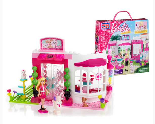 BARBIE Mega Bloks Pet Shop 98 Piece Building Block-80224 Main image
