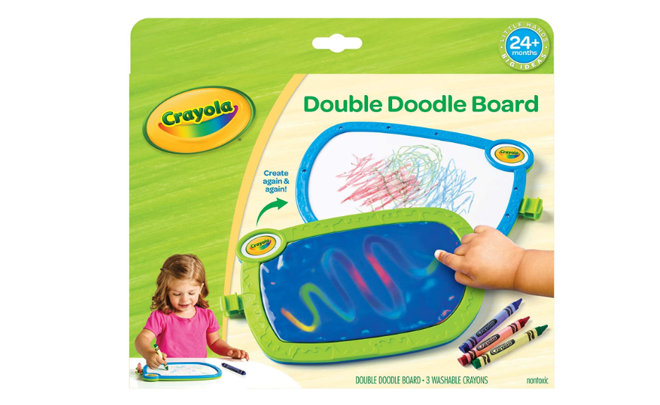 Crayola 811399 My First Double Doodle Board 3 Washable Crayons