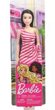 Barbie Glitz Doll, Pink & White Stripe Ruffle Dress