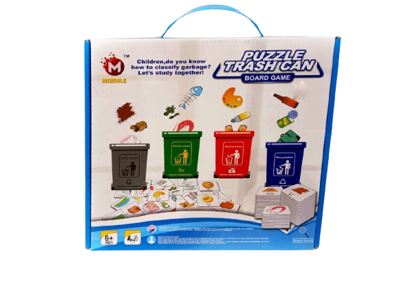 Puzzle Trash Can Board Game