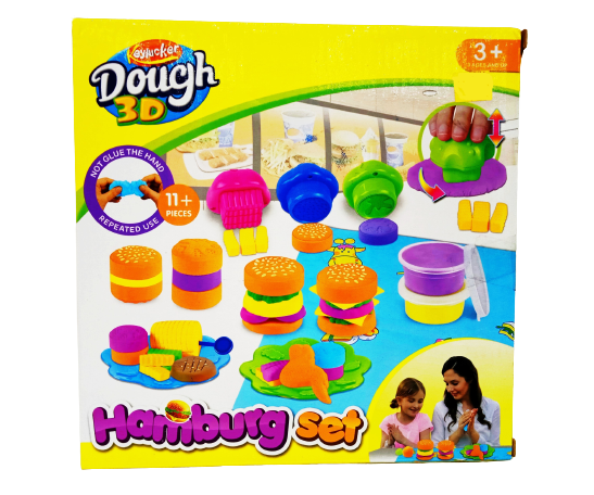 KEYLUCKER DOUGH 3D HAMBURG SET-KD2006 Main image