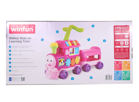 WIN FUN Walker Ride-on Learning Train-00803G