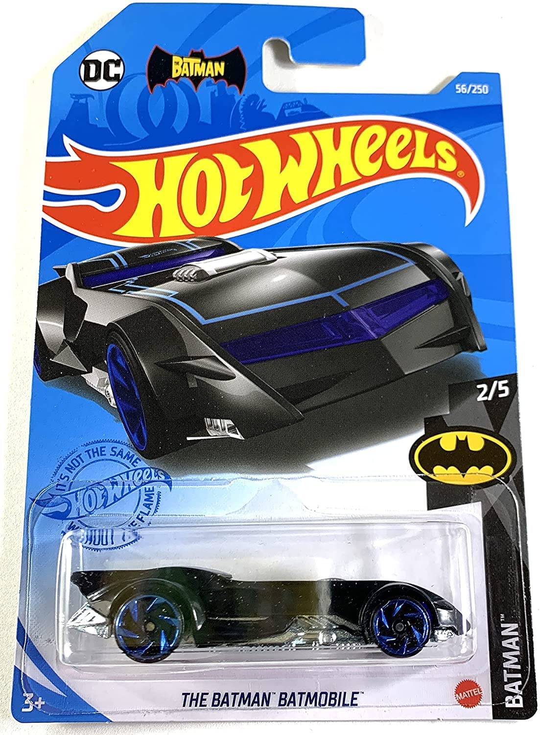Original Die Cast Hot Wheels The Batman Batmobile, Batman 2/5 [Blue & Black]