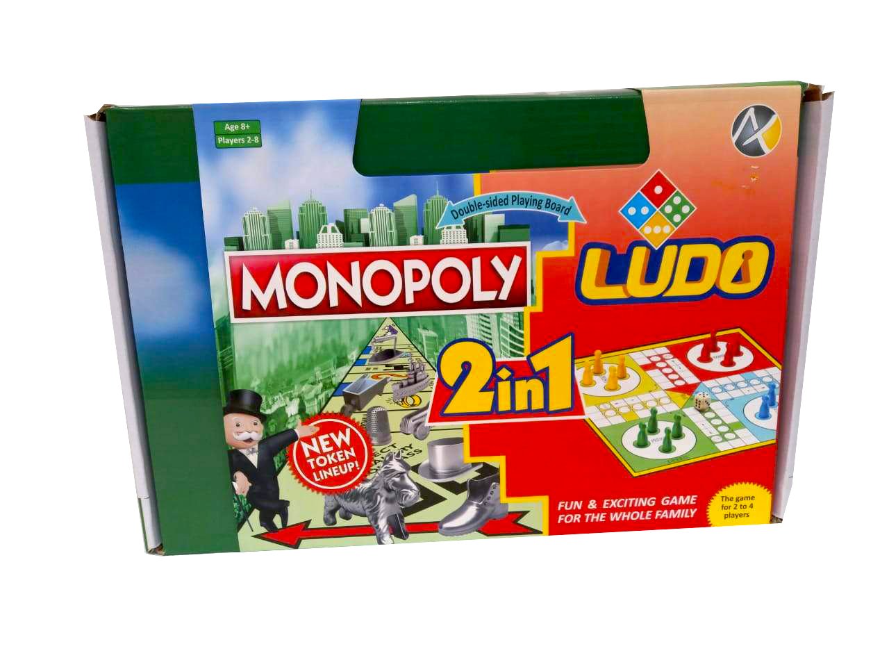 MONOPOLY AND LUDO 2 IN 1 GAME