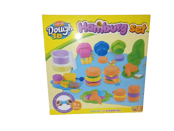 KEYLUCKER DOUGH 3D HAMBURG SET-KD2006