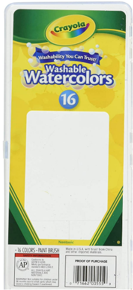 Crayola Washable Watercolors, 16 Count In Pakistan