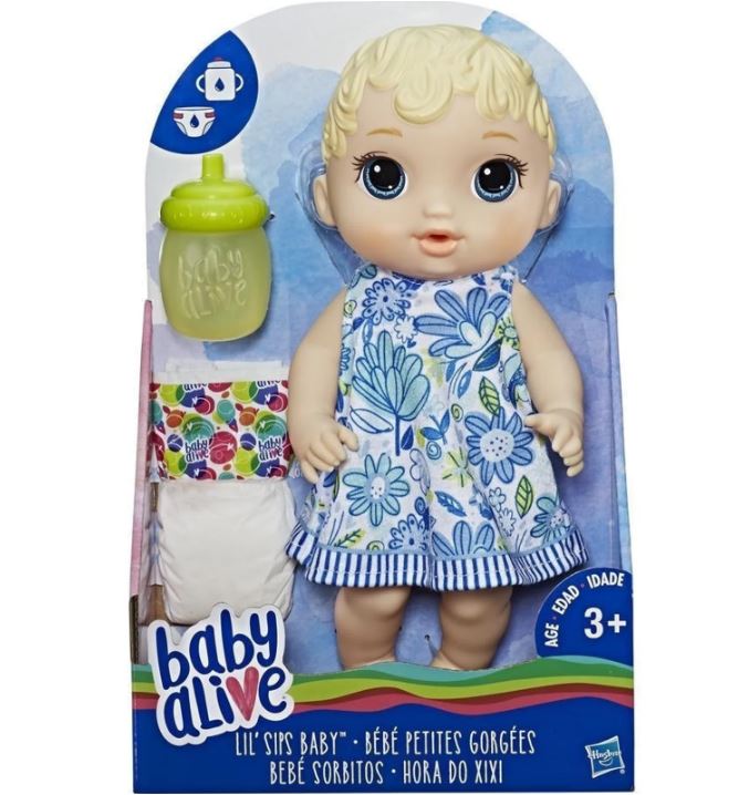 Baby Alive Lil Sips Baby Blonde Hair