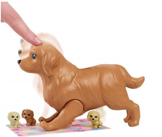 Mattel Barbie Doll And Newborn Pups Playset