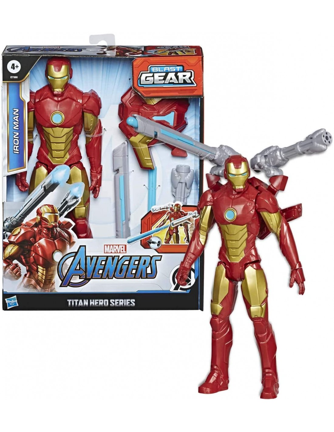 Hasbro Avengers Marvel Titan Hero Series Blast Gear Iron Man Action Figure