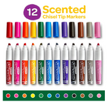 Crayola  Chisel Tip Silly Scents Washable Markers (12 Piece)-588199