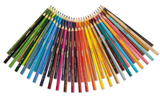 Crayola 684050 Long Barrel Colored Woodcase Pencils 3.3 mm 50 Assorted Colors/Set