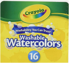 Online Crayola Washable Watercolors, 16 Count