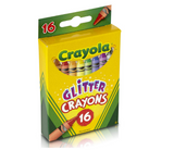 Crayola Glitter Crayons, Regular Size, 16 Count-3716