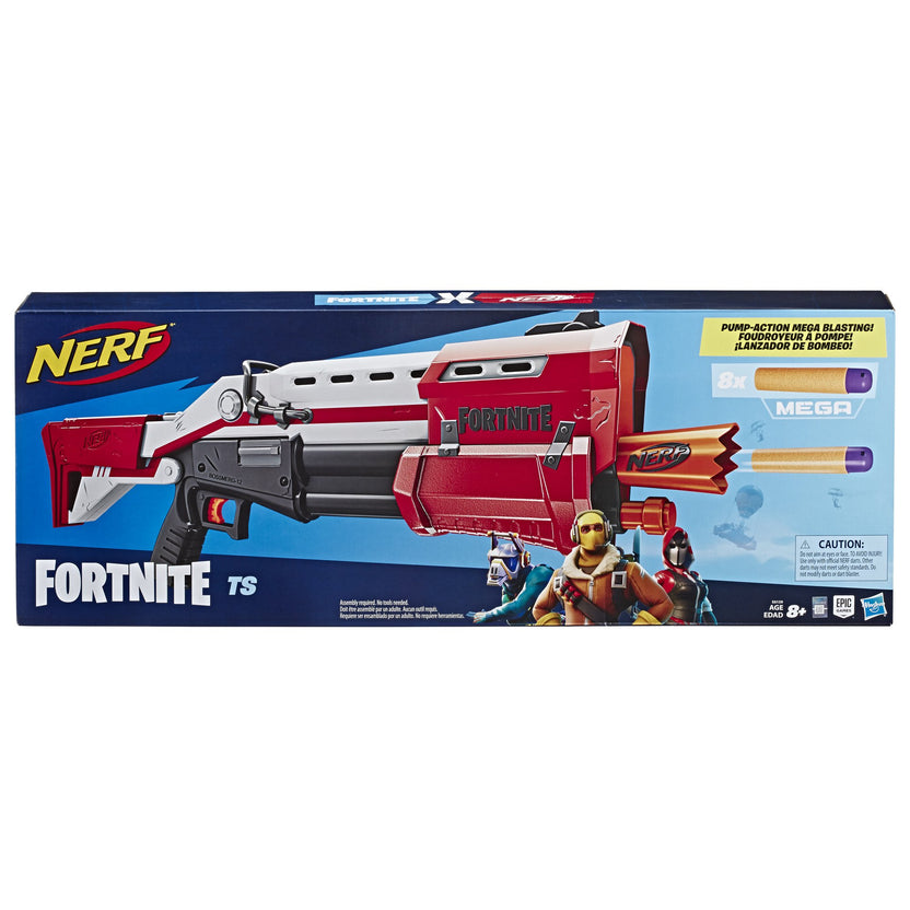 Nerf Fortnite TS Nerf Pump Action Dart Blaster with 8 Nerf Mega Darts - One Shop The Toy Store Main image