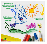 Crayola 6 Silly Scents Chisel Tip Markers -washable markers-588197